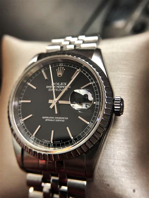 rolex 16220 replica|rolex 16220 black dial.